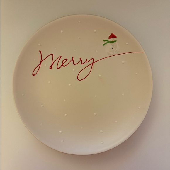Hallmark Other - ⛄️❤️ VTG/ Hallmark Cream Decorative “Merry” Plate